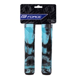 grips FORCE BMX145 rubber  black-blue  packed