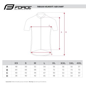 jersey FORCE ASCENT  short sleeves  blue-red 3XL