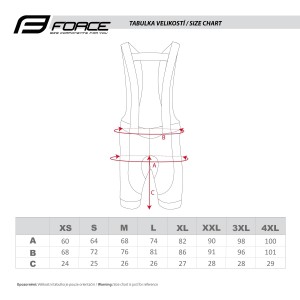 bibshorts F ASCENT  with pad black-grey-red 3XL