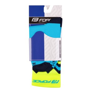 socks FORCE WAVE  fluo-blue L-XL/42-46
