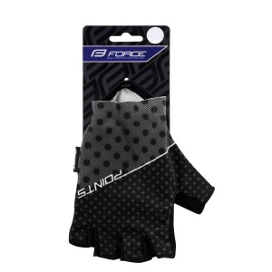 gloves FORCE POINTS w/o fastening black-grey L