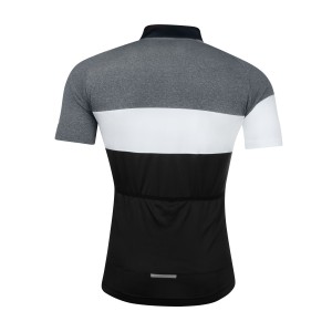 jersey FORCE VIEW short sl. black-grey-white L