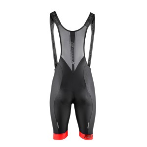 bibshorts FORCE B51 with pad black-red L