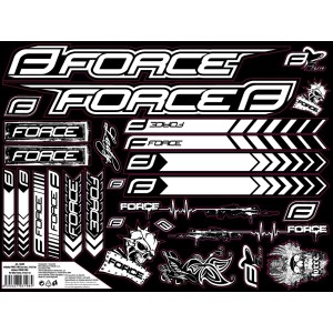 stickers FORCE FREE for bike frame. 37x27 cm