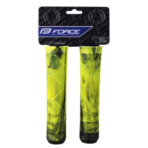 grips FORCE BMX145 rubber  black-fluo  packed